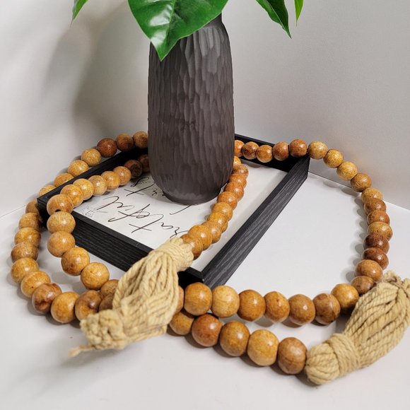 Wood Bead Garland - Picture 1 of 4